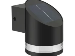 Philips Solar Fyve Wandleuchte, Lichtsensor, 2700K, schwarz