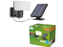 Philips Tylus Flutlicht Solar UE 5000K schwarz