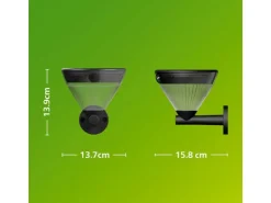 Philips Wandleuchte Solar Kyna, 3.8W, 2700 K, 400 lm, Schwarz