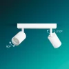 Philips Wyatt Aufbauspot 3er Balken ohne Leuchtmittel GU10, weiss