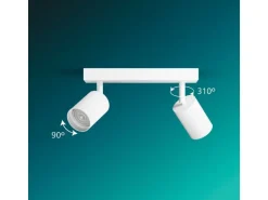 Philips Wyatt Aufbauspot 3er Balken ohne Leuchtmittel GU10, weiss