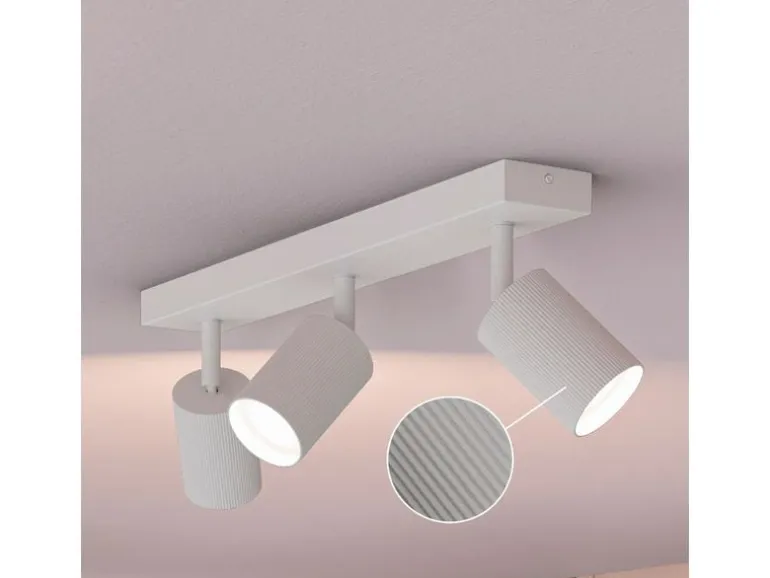 Philips Wyatt Aufbauspot 3er Balken ohne Leuchtmittel GU10, weiss