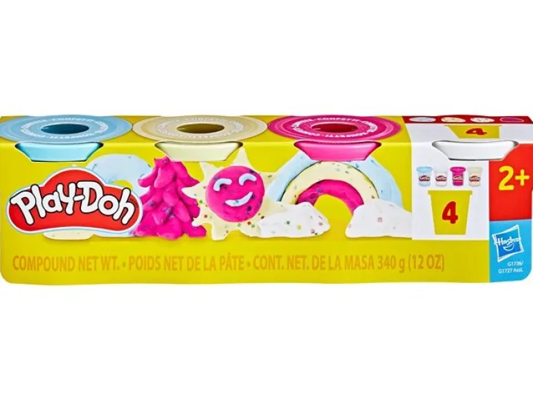 Play-Doh Knetmasse 4er Pack Konfetti