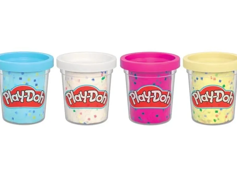 Play-Doh Knetmasse 4er Pack Konfetti