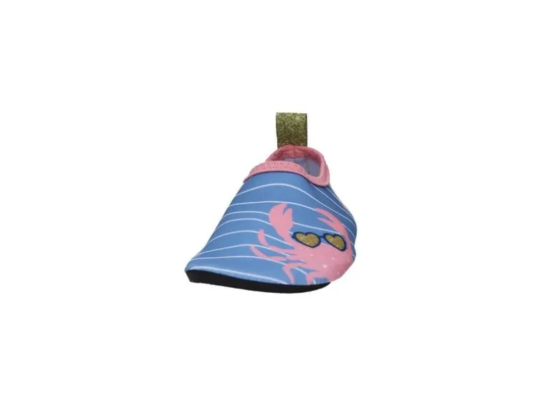 Playshoes Barfuss Krebs Blau/Pink Gr. 18-19
