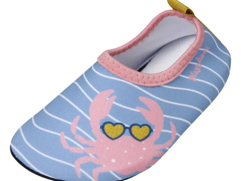 Playshoes Barfuss Krebs Blau/Pink Gr. 18-19