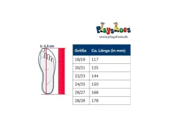 Playshoes Hausschuhe Pastell Gr. 24/25, Marineblau
