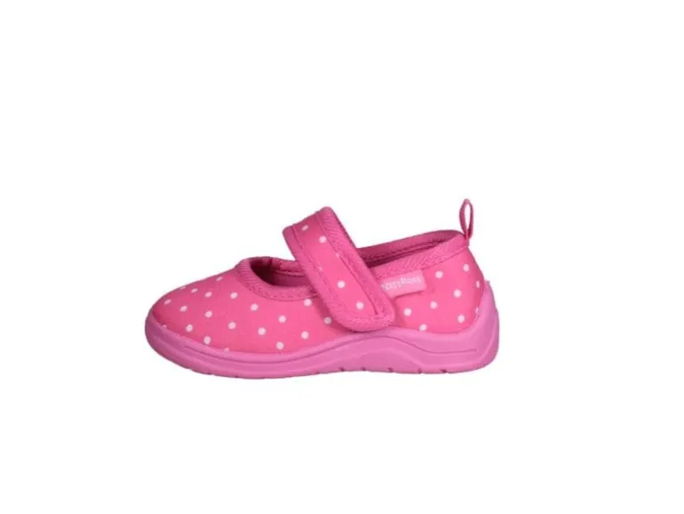 Playshoes Hausschuhe Punkte Gr. 26/27, Rosa