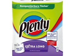 Plenty Haushaltspapier Extra Long 2 Rollen à 86 Blatt