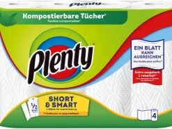 Plenty Haushaltspapier Short & Smart 4 Rollen à 74 Blatt