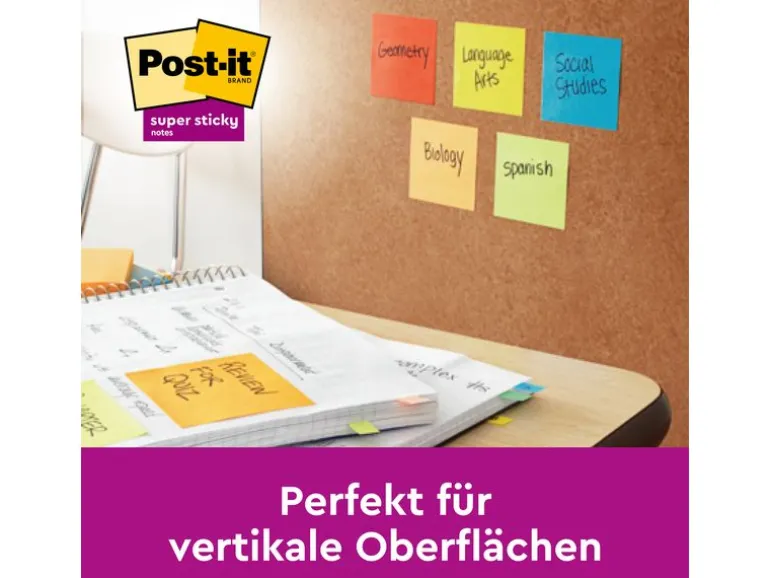 Post-it Notizzettel Super Sticky Playful Collection 7.6 x 7.6 cm