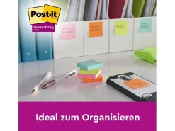 Post-it Notizzettel Super Sticky Promotion 7.6 x 7.6 cm, 6 Blöcke