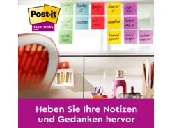 Post-it Notizzettel Super Sticky Promotion 7.6 x 7.6 cm, 6 Blöcke