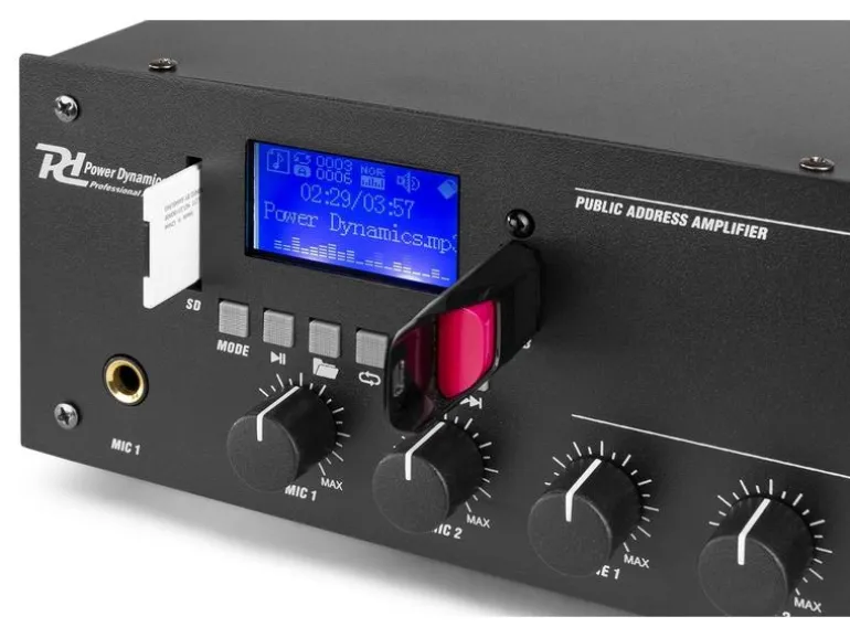 Power Dynamics Verstärker Pro PPA502 100 V, 2x 50 W