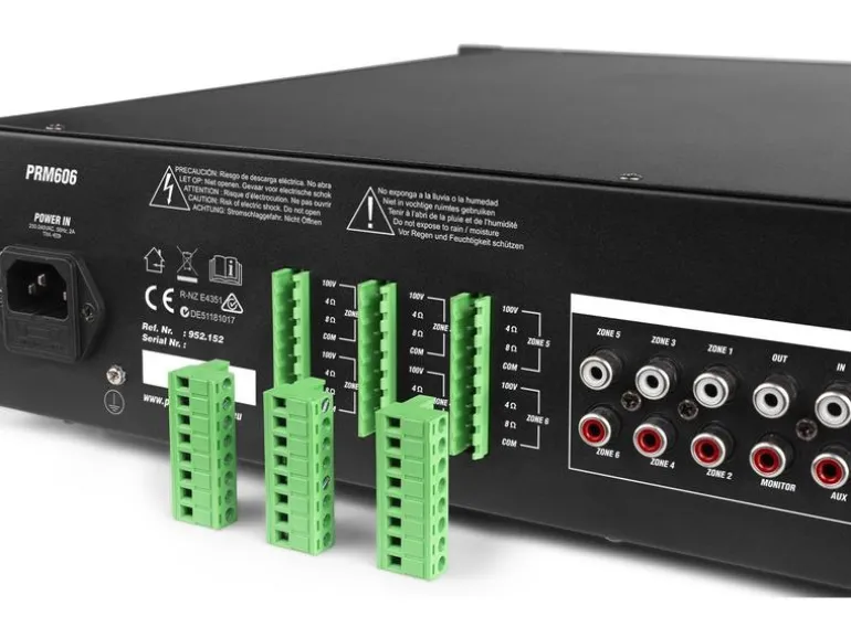 Power Dynamics Verstärker Pro PRM606 100 V, 6x 60 W