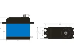 PowerHD Servo LW-15MG, Wasserdicht, 15 kg, Digital HV