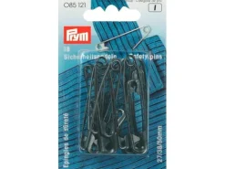 Prym Sicherheitsnadel Schwarz, Nr. 0-3, 27/38/50 mm