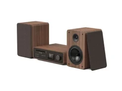 Pure Micro-HiFi Anlage Classic Stereo Schwarz/Walnuss