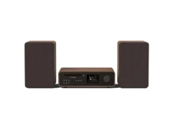 Pure Micro-HiFi Anlage Classic Stereo Schwarz/Walnuss