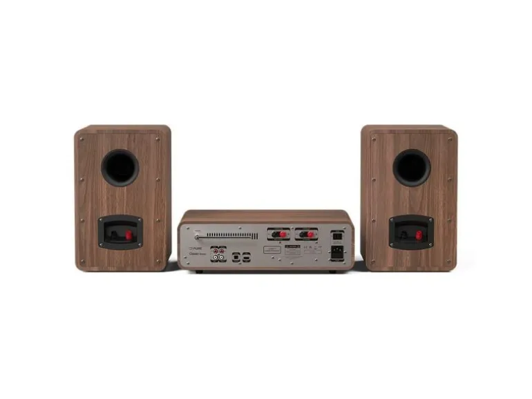Pure Micro-HiFi Anlage Classic Stereo Schwarz/Walnuss