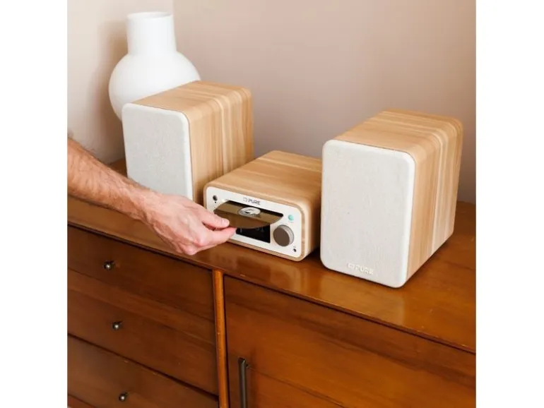 Pure Micro-HiFi Anlage Classic Stereo Mini Eiche