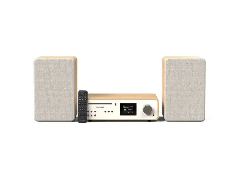 Pure Micro-HiFi Anlage Classic Stereo Eiche/Weiss