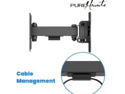 PureMounts Wandhalterung PM-FM13-100 Schwarz