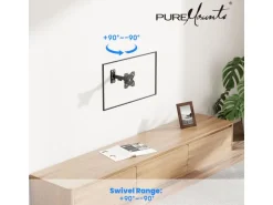 PureMounts Wandhalterung PM-FM13-100 Schwarz