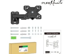 PureMounts Wandhalterung PM-FM13-100 Schwarz