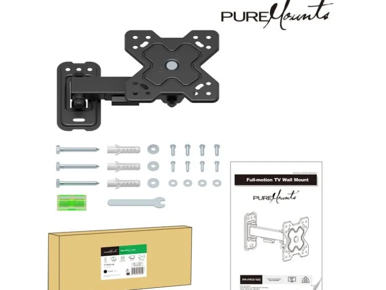 PureMounts Wandhalterung PM-FM13-100 Schwarz