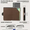 Puristo KLIK Slim Wallet ohne Münzfach, XS Vintage