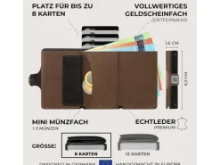Puristo Vintage 7s Magnet Slim Leder Braun