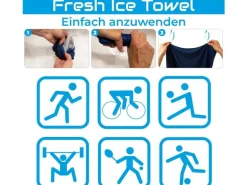 Quick Aid Fresh Ice Towel im Beutel – blau Erste-Hilfe-Set