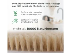 Quick Aid Körpermassagebürste aus Naturborsten mit Beutel 1 Stück