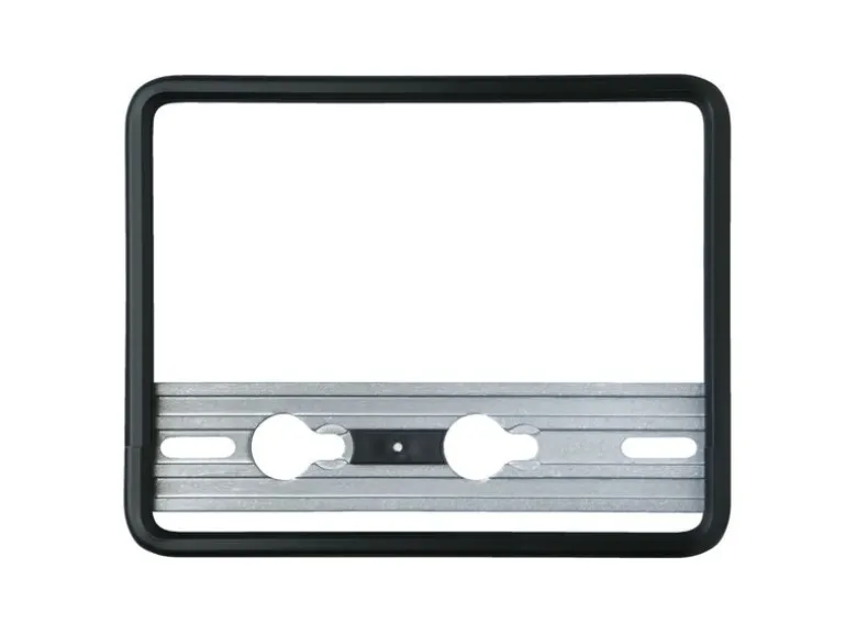 Quick-fix Nummernrahmen Motorrad Schwarz 18 x 14 cm
