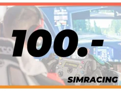 RacingFuel Simulators Simracing Erlebnis-Gutschein CHF 100