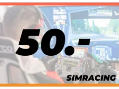 RacingFuel Simulators Simracing Erlebnis-Gutschein CHF 50