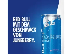 Red Bull Energy Drink Sea Blue Edition Juneberry 4 x 0.25 l