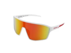 RedBull SPECT Sportbrille Daft White, Brown with Red Mirror