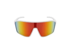 RedBull SPECT Sportbrille Daft White, Brown with Red Mirror