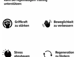 Reflexit Handgelenk- & Unterarmtrainer anthrazit, drei Stärken
