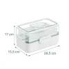 relaxdays Aufklappbare Medizinbox aus Kunststoff Weiss