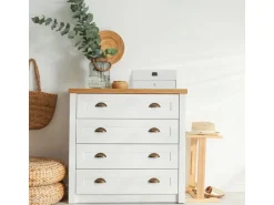 relaxdays Brillenbox Kunstleder Glas Weiss Transparent