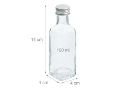 relaxdays Einmachflasche 100 ml, 20 Stück