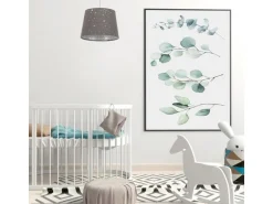 relaxdays Hängelampe Sterne Grau