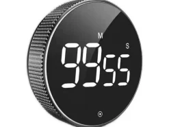 relaxdays Küchentimer Schwarz
