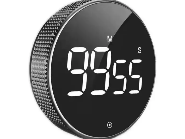 relaxdays Küchentimer Schwarz