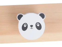 relaxdays Kindergarderobe  x , Weiss/Braun/Mehrfarbig