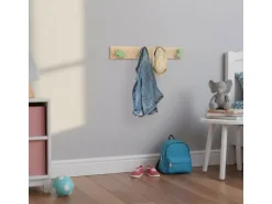 relaxdays Kindergarderobe  x , Grün/Braun