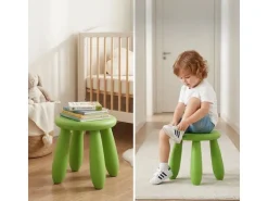 relaxdays Kindersitzhocker Grün